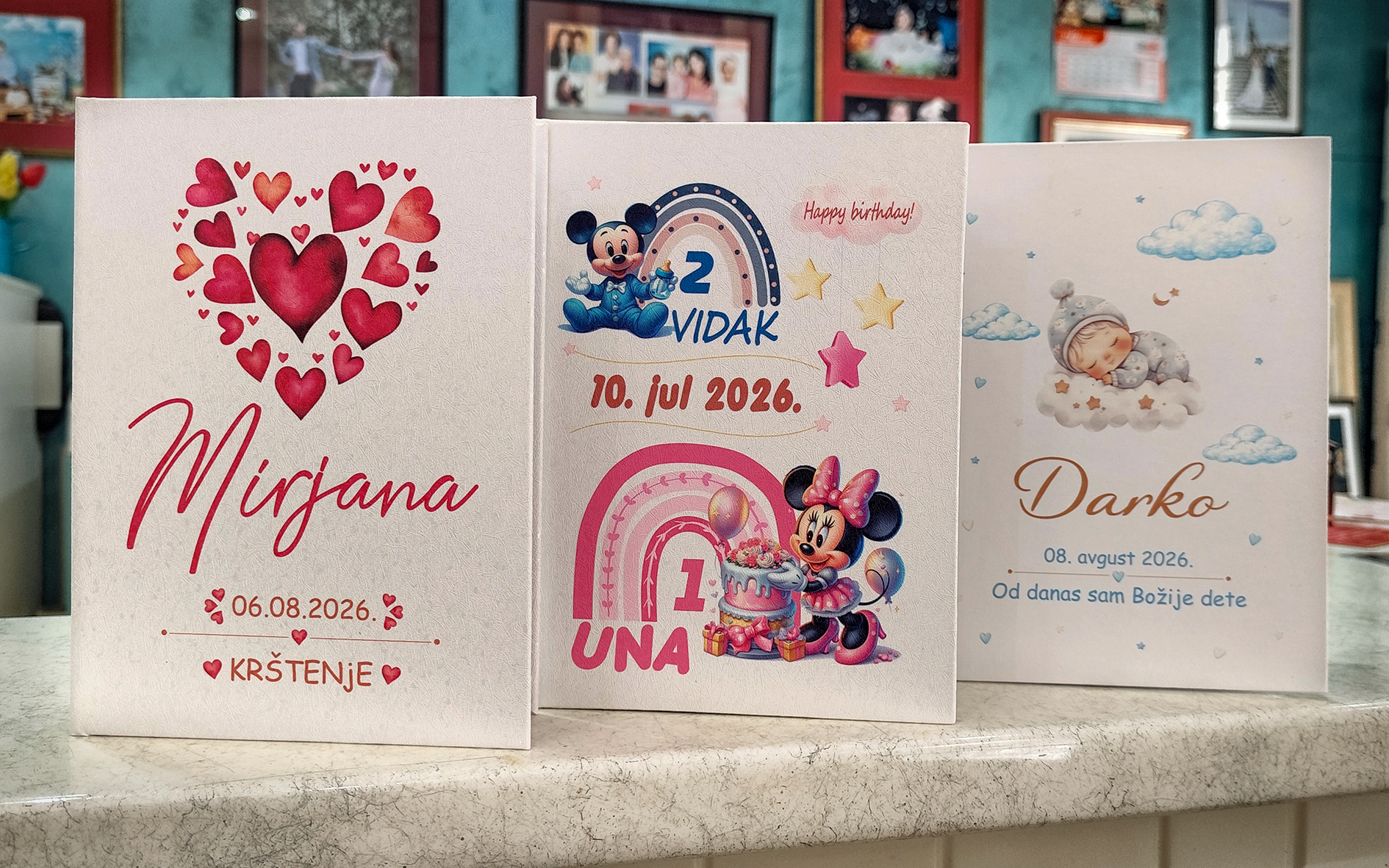 Unikatan personalizovani foto album sa odabranim dizajnom