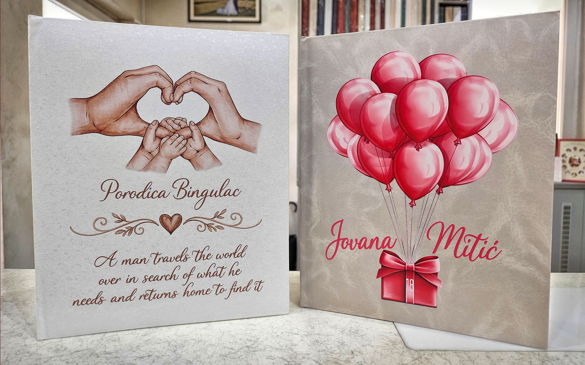 Foto album sa fotografijama kao personalizovani poklon