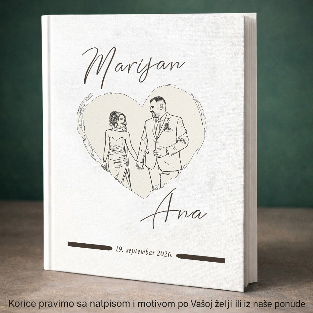 Personalizovani poklon album za mladence