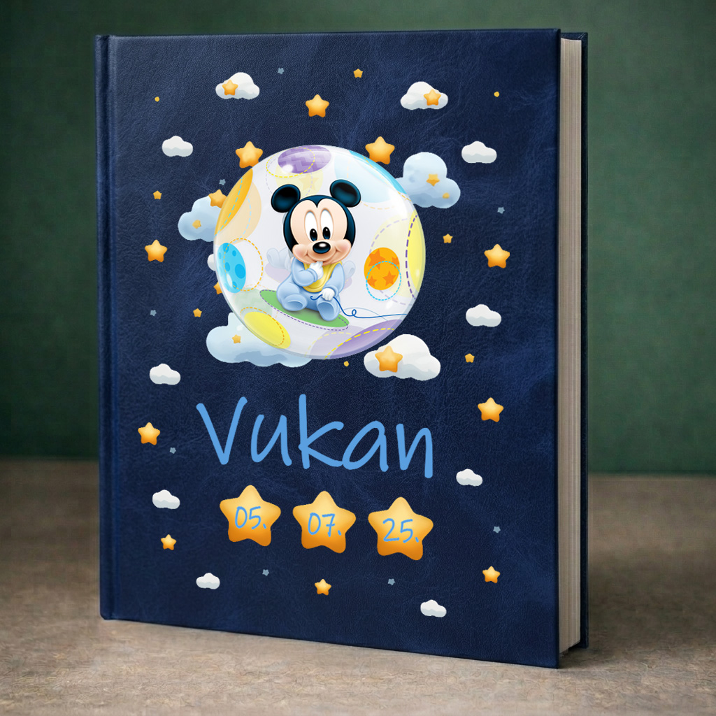 Personalizovani poklon, foto album sa personalizovanim koricama miki maus